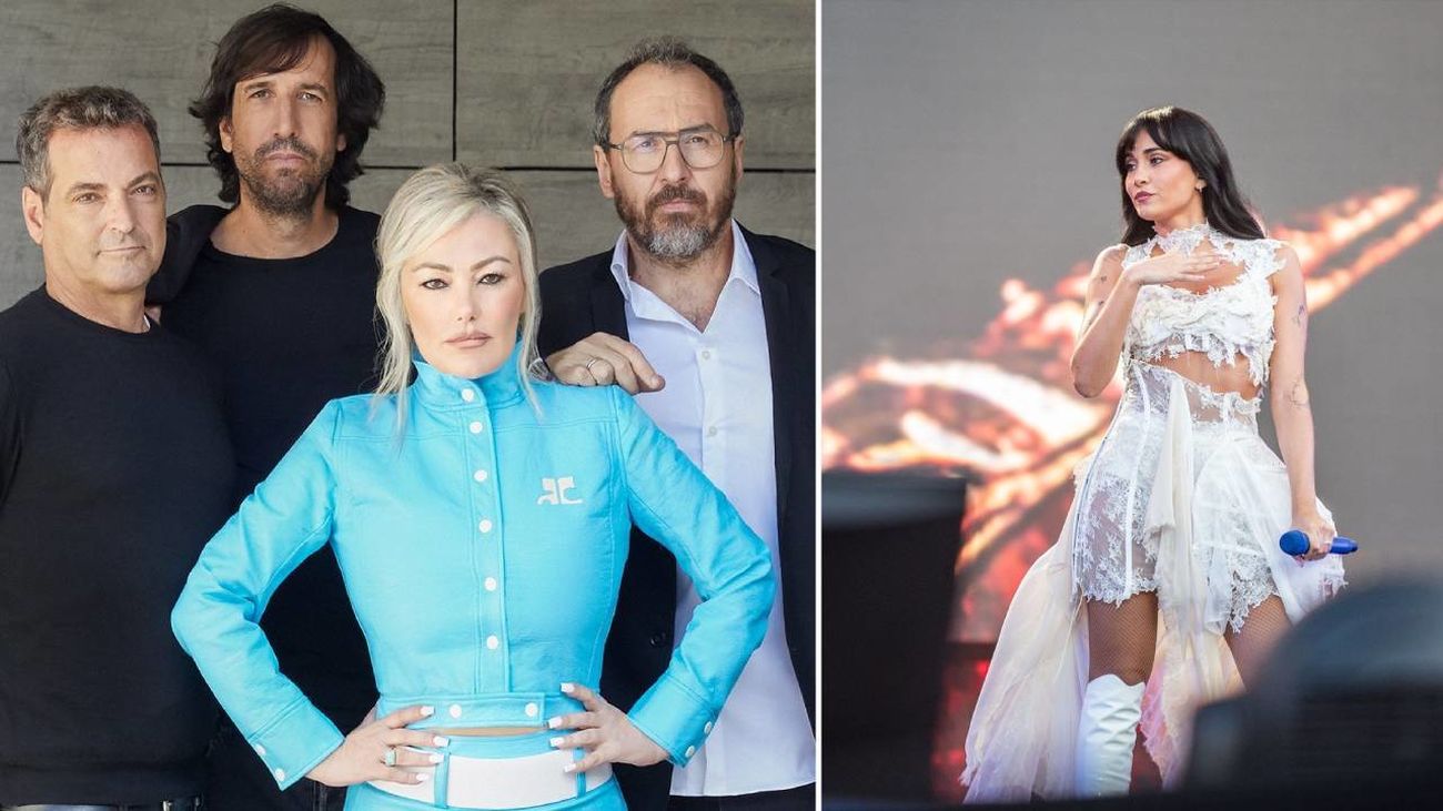 Montaje de Amaia Romero y La Oreja de Van Gogh (i) y Aitana (d)