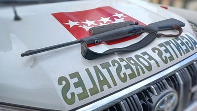 Agentes forestales interceptan a un cazador con un arma prohibida en un coto de Chapinería