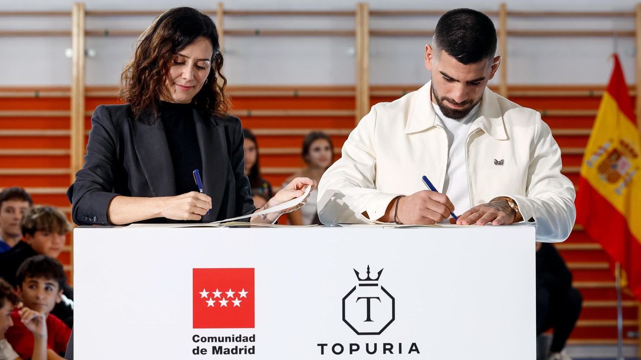 Topuria y Ayuso plantan cara a las drogas y al acoso escolar