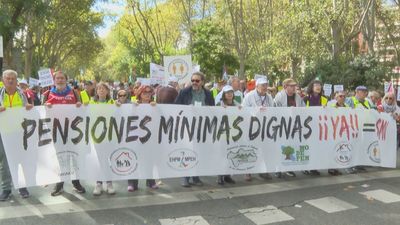 Miles de personas se manifiestan en Madrid por unas pensiones "dignas" y blindadas por ley
