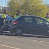 Un accidente de tráfico sin heridos provoca un gran atasco en la M-14