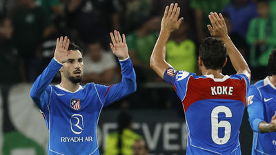 0-2. El Atlético rompe su maleficio visitante ante el Betis