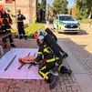 Simulacro de rescate de bienes culturales en una parroquia de Boadilla del Monte