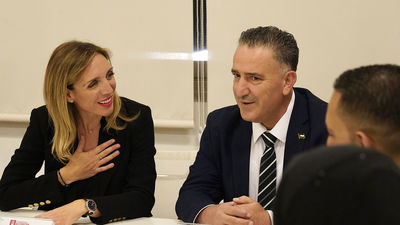 Alcorcón recibe a representantes de Salfit, ciudad de Cisjordania hermanada con el municipio