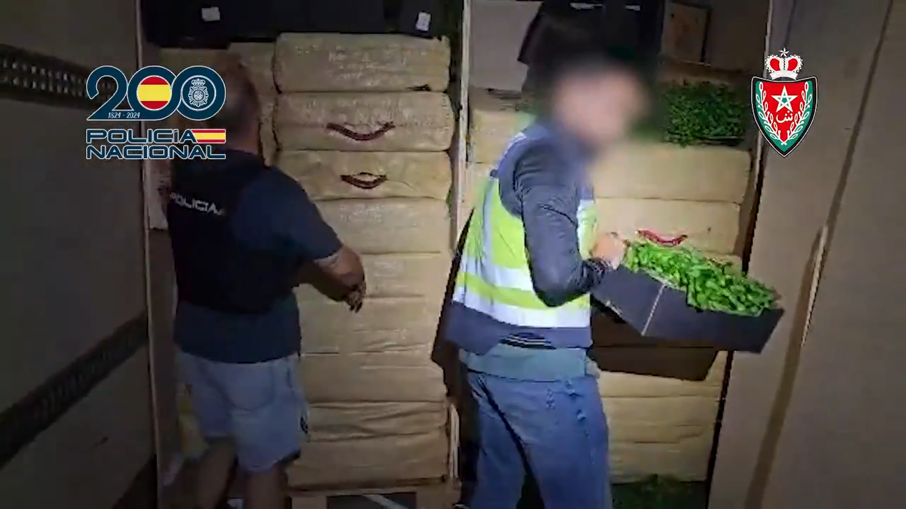 Incautan 22 toneladas de hachís escondidas entre pimientos verdes: pensaban venderlas como si fueran chocolatinas
