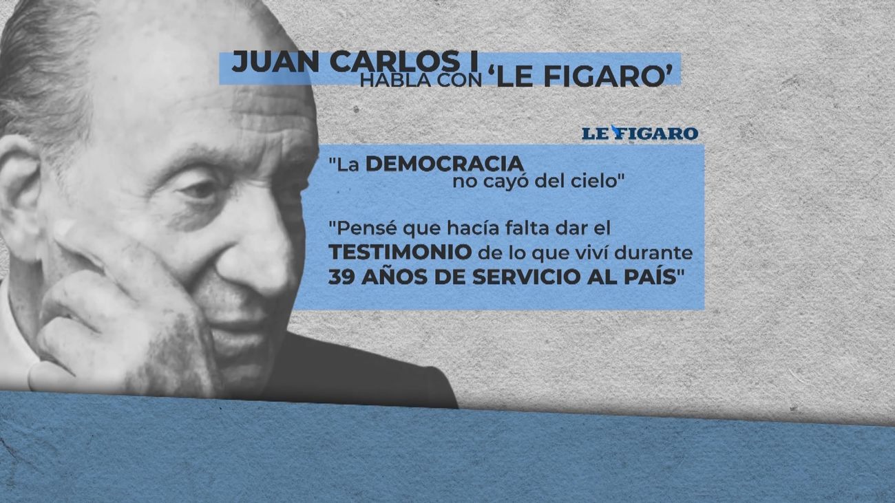 El rey emérito dice que se marchó para ayudar a Felipe VI y reivindica su papel en la Transición