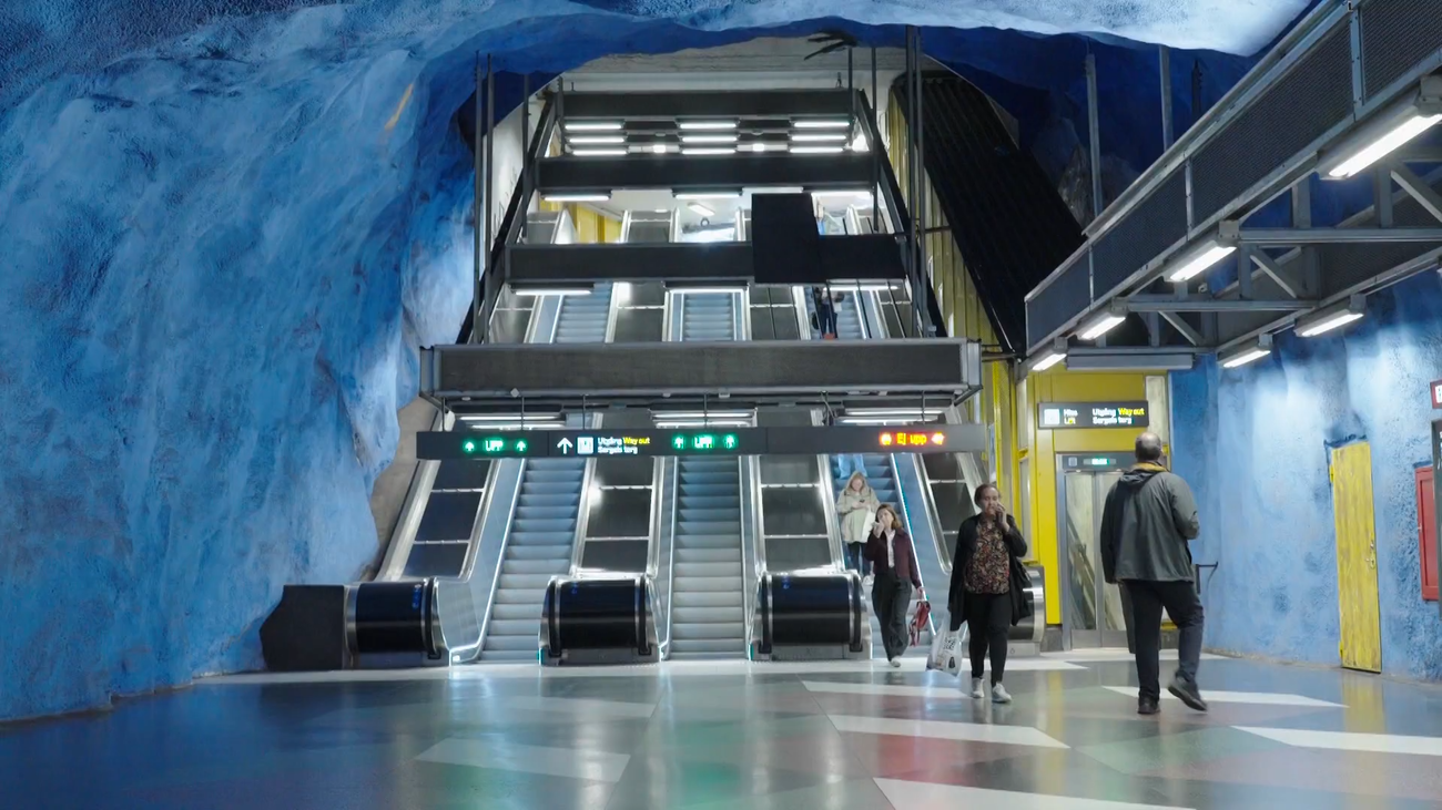 La galería de arte más grande del mundo: el metro de Estocolmo