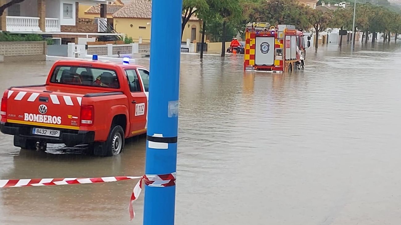 Las lluvias provocan más de 1.300 incidencias en Andalucía y dejan dos heridos
