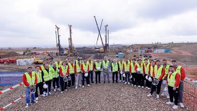 Los jugadores del Atlético de Madrid, impresionados con las obras de la Ciudad del Deporte