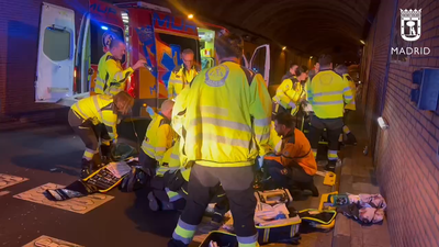 Herida grave una ciclista de 24 años tras sufrir un accidente en el túnel de Santa María de la Cabeza