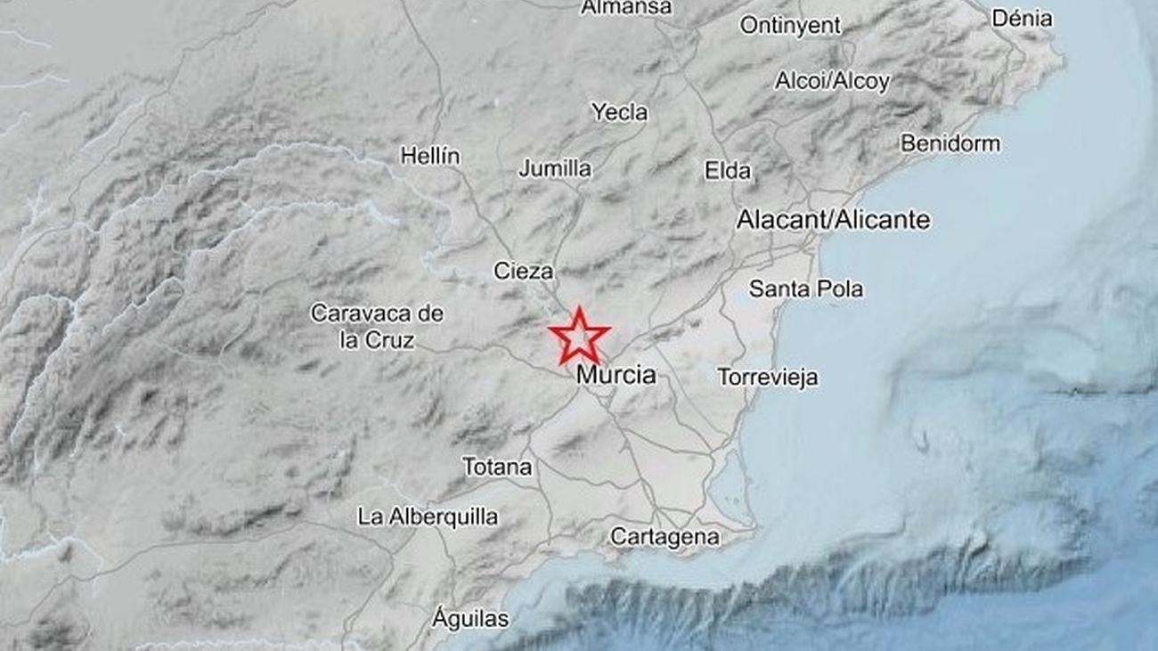 Lugar del origen del terremoto