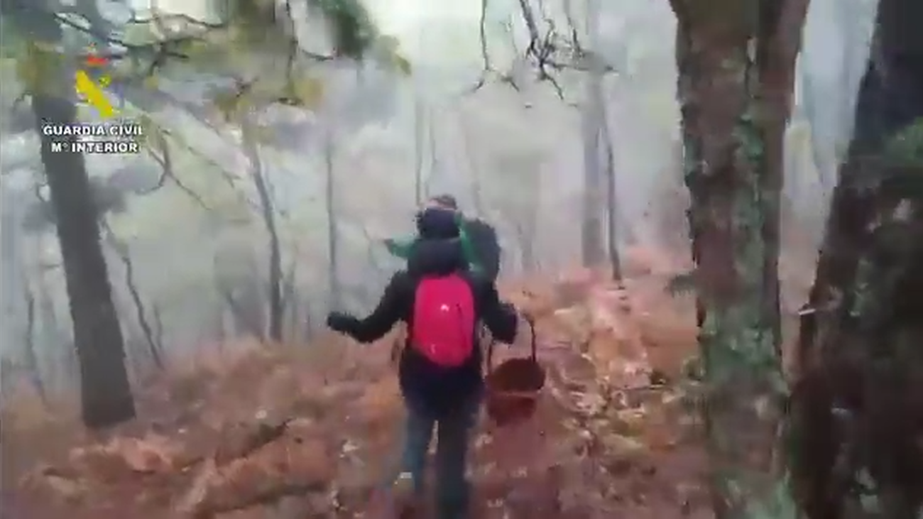 La Guardia Civil auxilia a una mujer que se había desorientado en Cercedilla cuando recogía setas