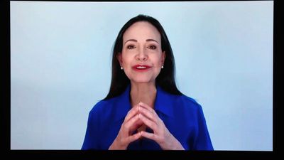 Corina Machado habla de una "nueva era" y de "esperanza" para Venezuela