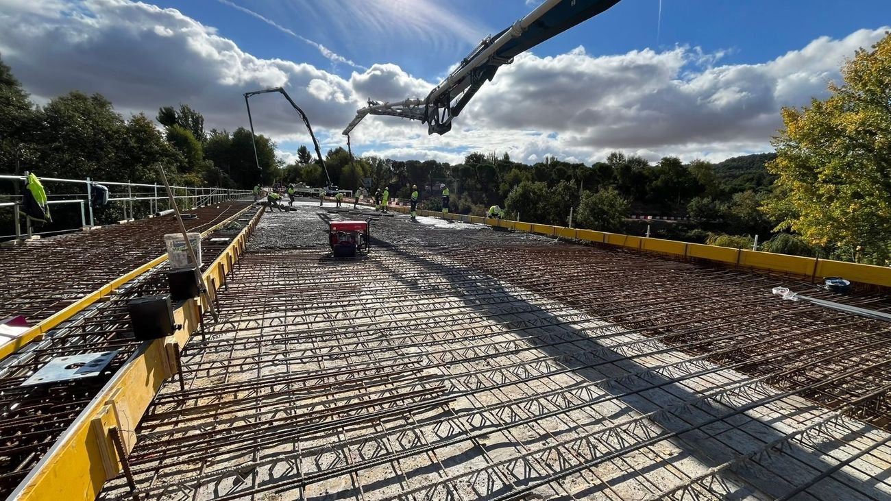 Obras en el Puente de Zulema, en Alcalá de Henares