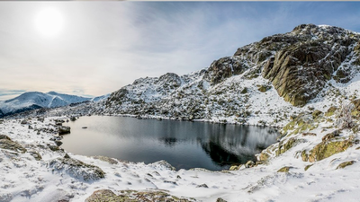 Primeros copos de nieve en la Sierra de Madrid