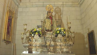 Estos son los preparativos para la procesión de la Virgen de la Almudena