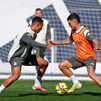 Real Madrid, entrenamiento en familia