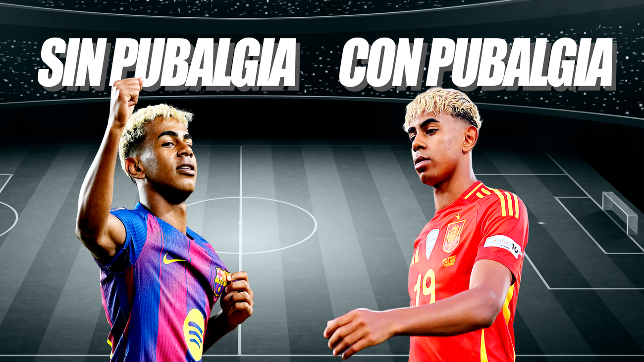 Lamine Yamal, con el Barça sin pubalgia; pero con España, con pubalgia