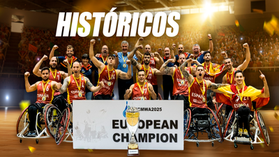 Alex Ruiz, campeón de Europa con España en baloncesto en silla de ruedas