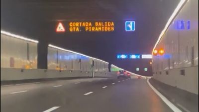 Una semana más, por lo menos, de corte en la salida de la M-30  hacia Pirámides