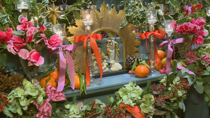 La floristería de Sally Hambleton en Chamartín se transforma para Navidad