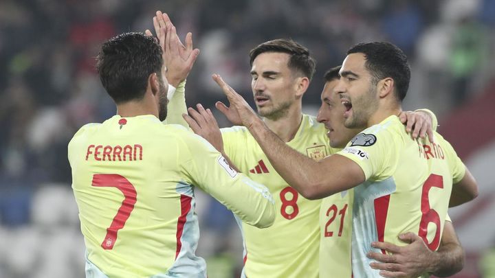 0-4. España golea en Georgia y sella virtualmente su clasificación al Mundial