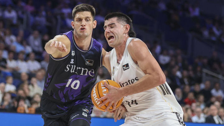 82-70. El Real Madrid despierta a tiempo ante el Bilbao y evita una semana negra