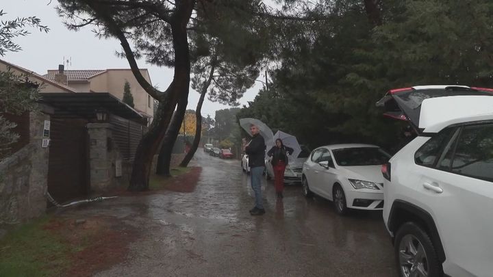 Chalet donde se halló muerto a un matrimonio en Alpedrete