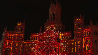 Madrid inaugura la Navidad con un espectacular videomapping en Cibeles