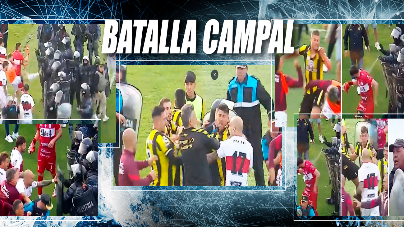 Violencia en el fútbol argentino en el partido Deportivo Morón - Madryn