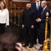 Zelenski, recibido por Armengol y Rollán en el Congreso en el inicio de su visita a Madrid