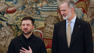 El Rey recibe a Zelenski en La Zarzuela