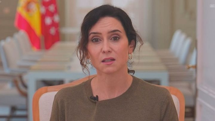 La presidenta regional, Isabel Díaz Ayuso