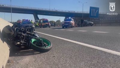 Muere un motorista de 25 años tras colisionar con un turismo en Vicálvaro