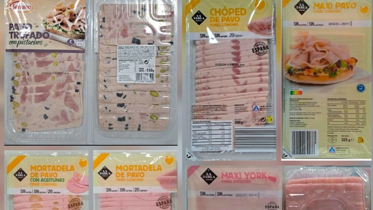 Alerta por listeria en siete productos cárnicos loncheados de Cárnicas Serrano
