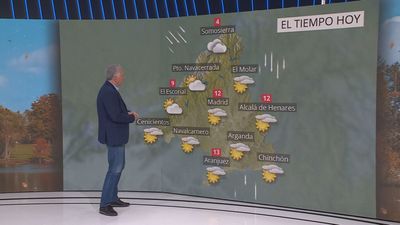 Miércoles helador con máximas que no pasarán de los 12 grados en Madrid