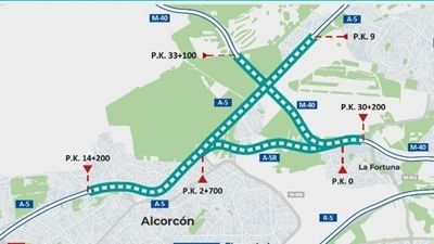 Anuncian más obras en la A-5, esta vez entre Madrid y Alcorcón