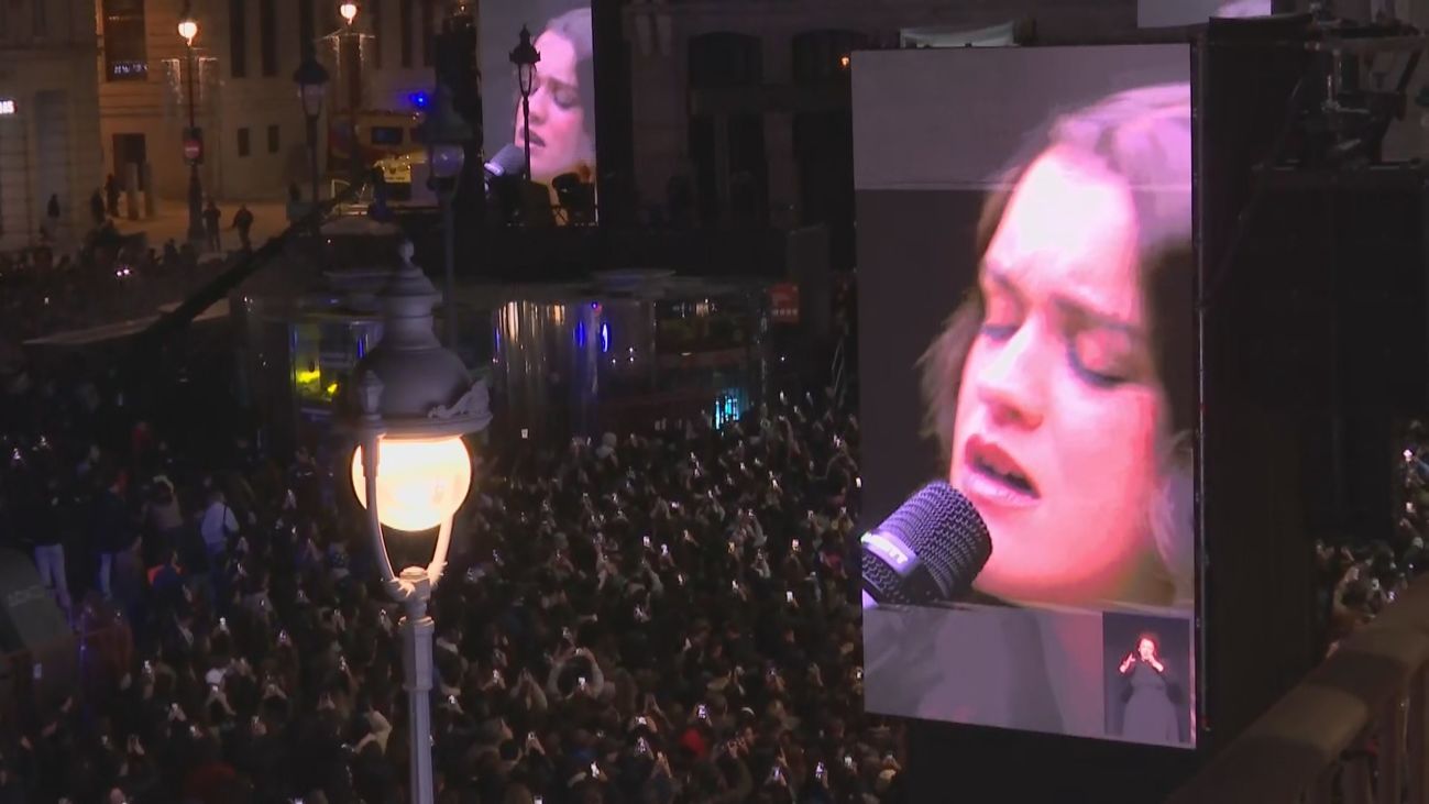 'El encuentro' de Apple: Amaia, Dellafuente, Israel Fernández y Yerai Cortés llenan la Puerta del Sol