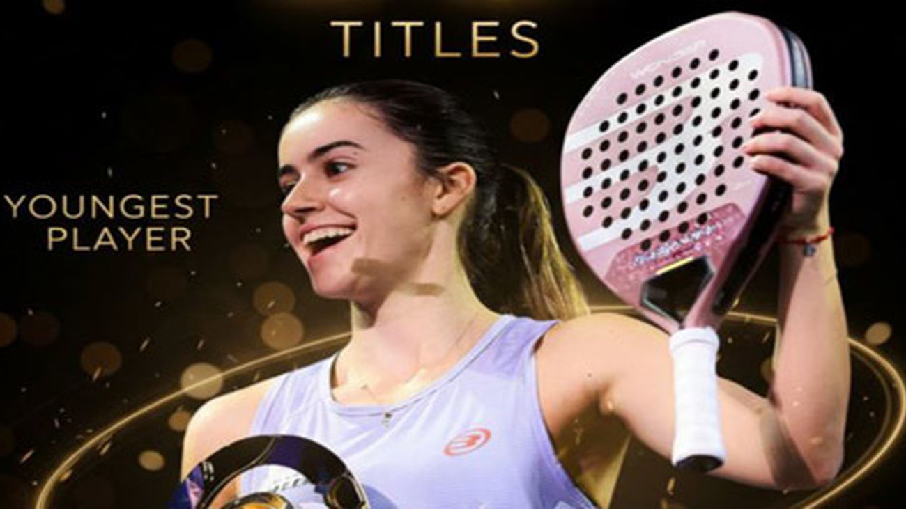 La madrileña Claudia Fernández, jugadora más joven en lograr 10 títulos profesionales de pádel