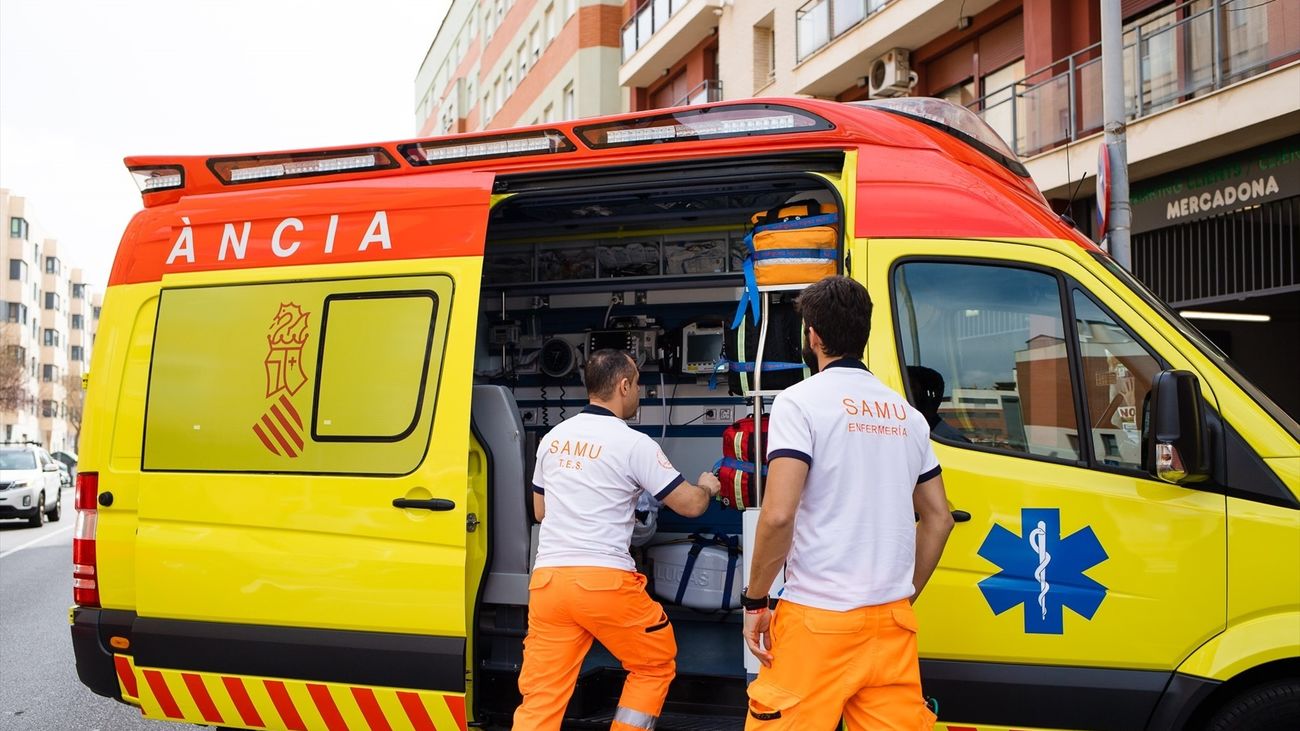 Imagen de archivo de una ambulancia de Valencia