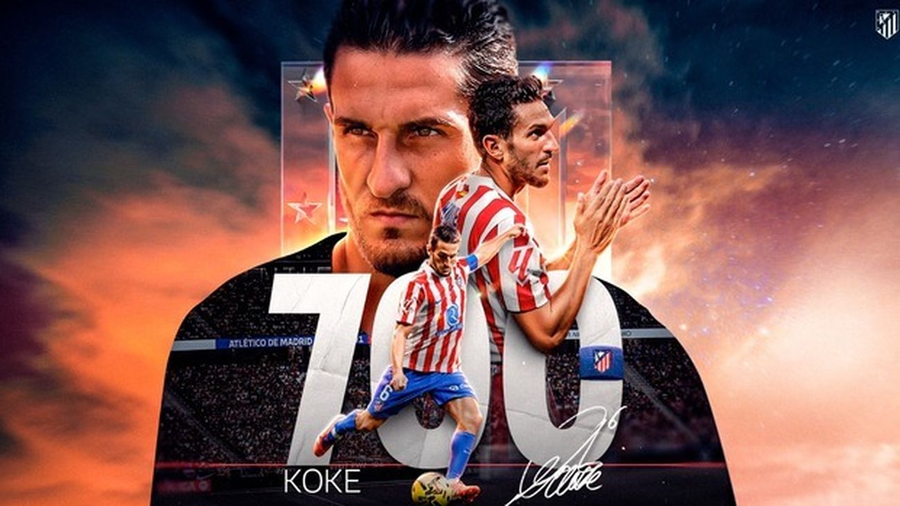Koke, 700 partidos con el Atlético de Madrid