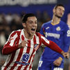 0-1. El Atlético de Madrid reacciona a última hora en Getafe