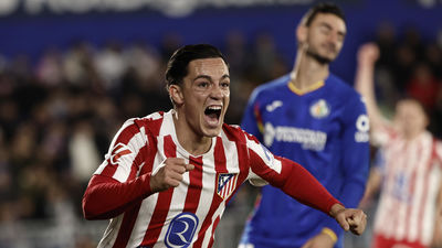 0-1. El Atlético de Madrid reacciona a última hora en Getafe