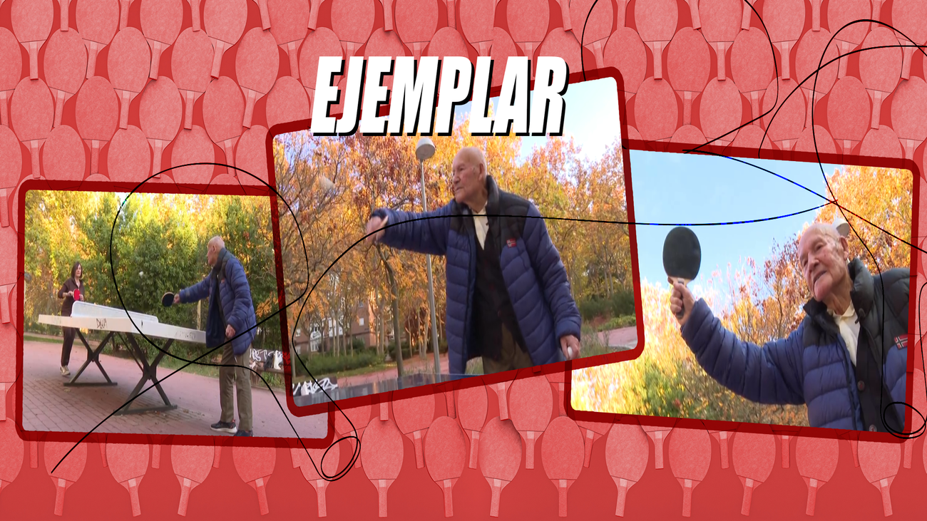 No hay edad para retar a Lalo, un crack del tenis de mesa a sus 102 años