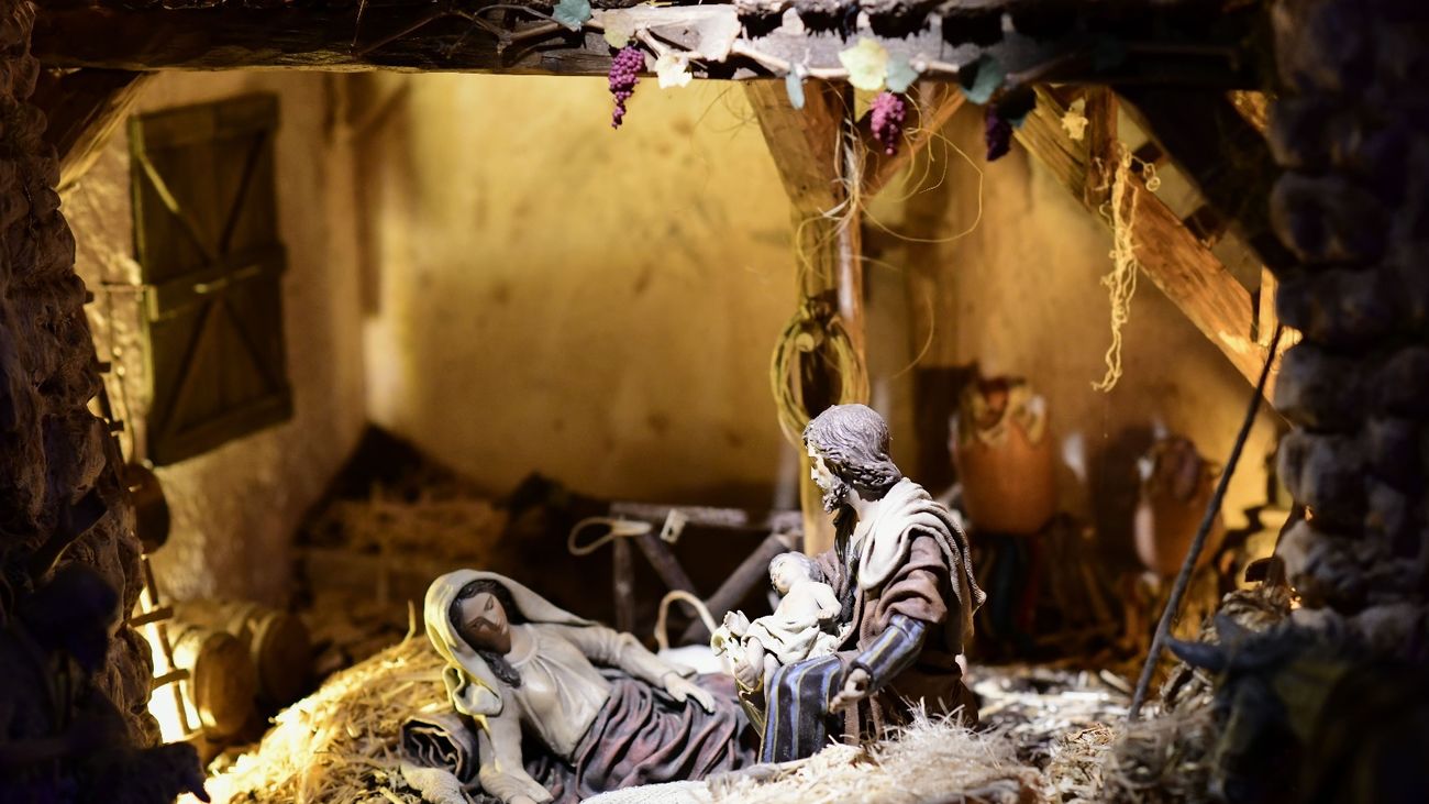 Escena del belén monumental de San Sebastián de los Reyes de 2025