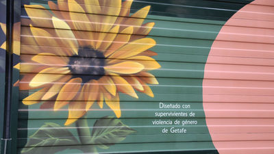 120 metros de mural en Getafe contra la violencia machista