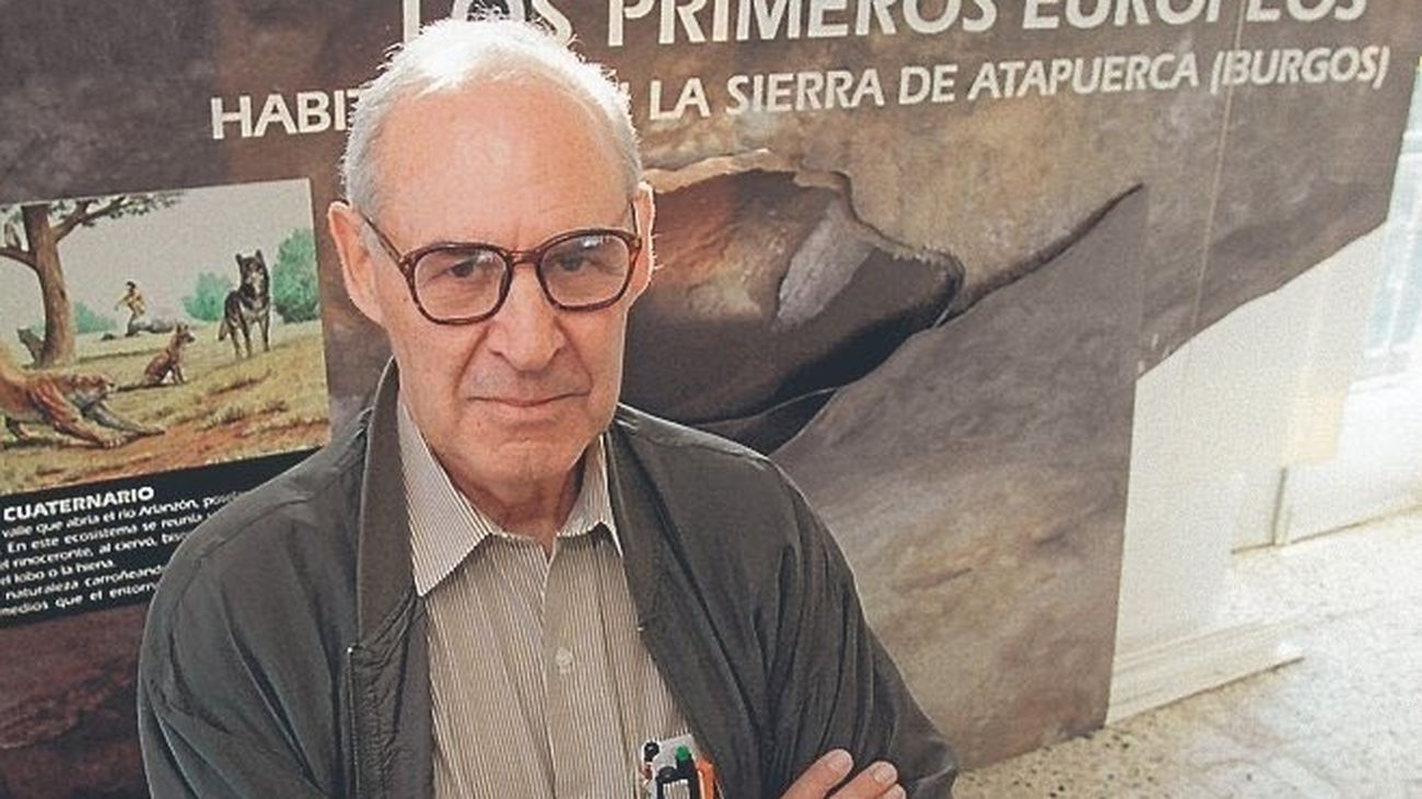 El paleontólogo Emiliano Aguirre en una imagen de archivo