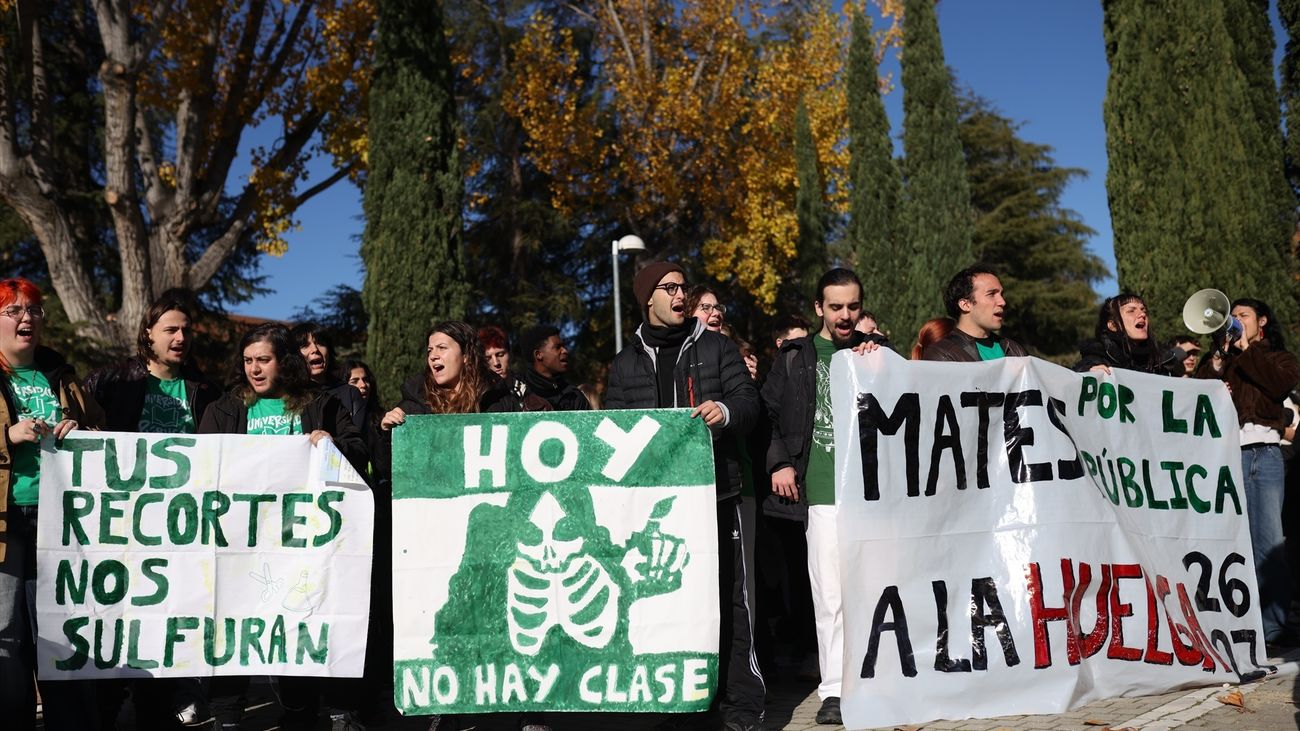 Primera jornada de huelga en las universidades públicas de Madrid