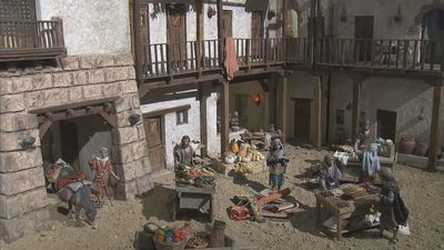 El belén del Ayuntamiento de Madrid incorpora este año una corrala castiza