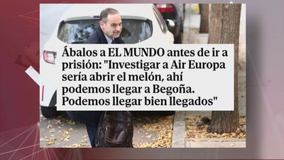 Ábalos señala a Begoña Gómez por el rescate de Air Europa: "Sería abrir el melón"